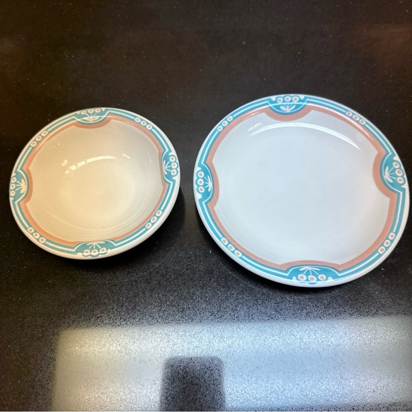 H.F. Coors Restaurant Ware Small plate and bowl set - Picture 2 of 6